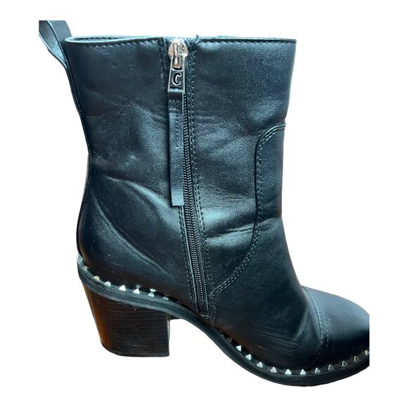 Circus Sam Edelman Black Boots Booties Stacked heel 8.5 - Picture 8 of 11